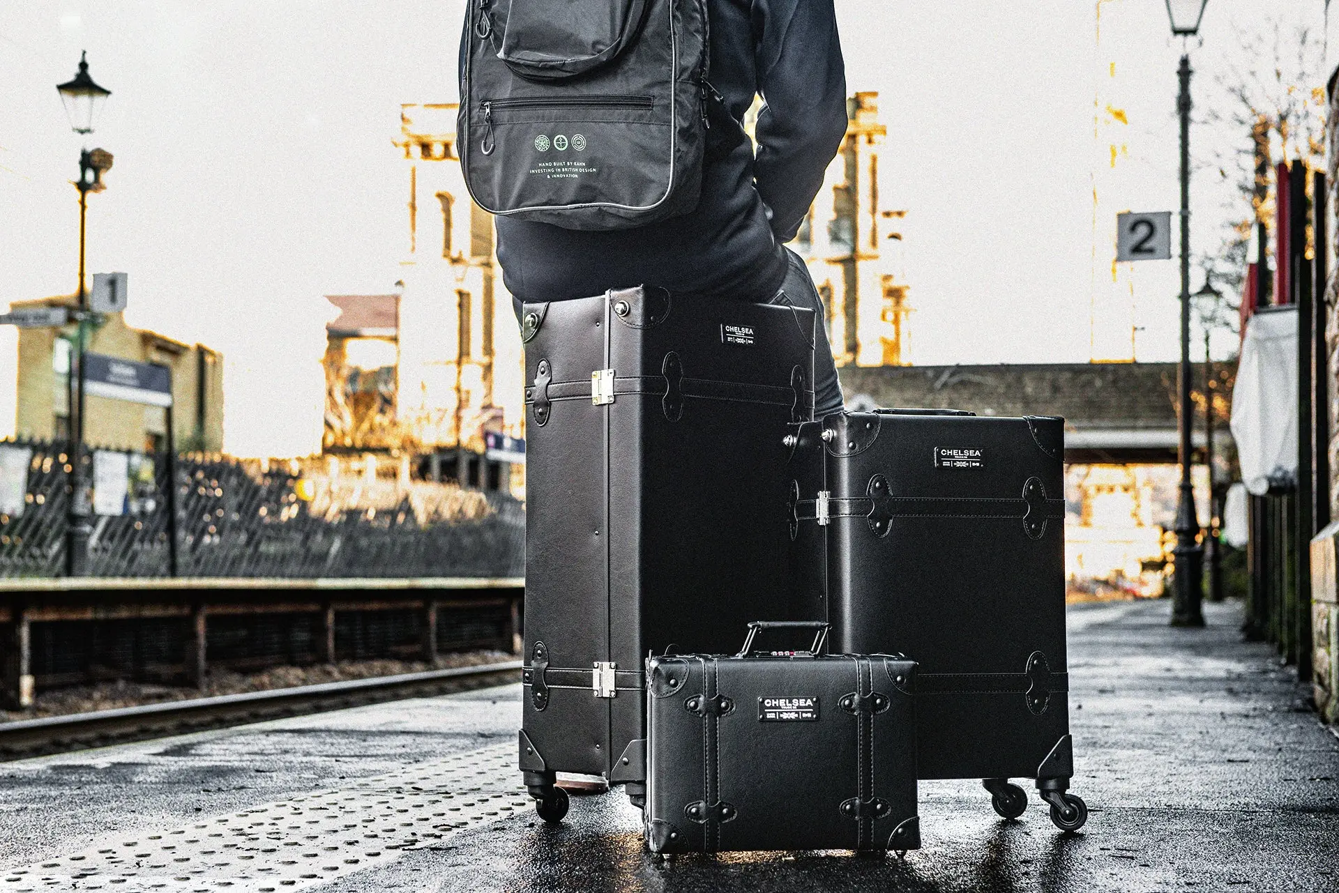 Chelsea Truck Company Vintage Inspired Travel Luggage Set - Image 13