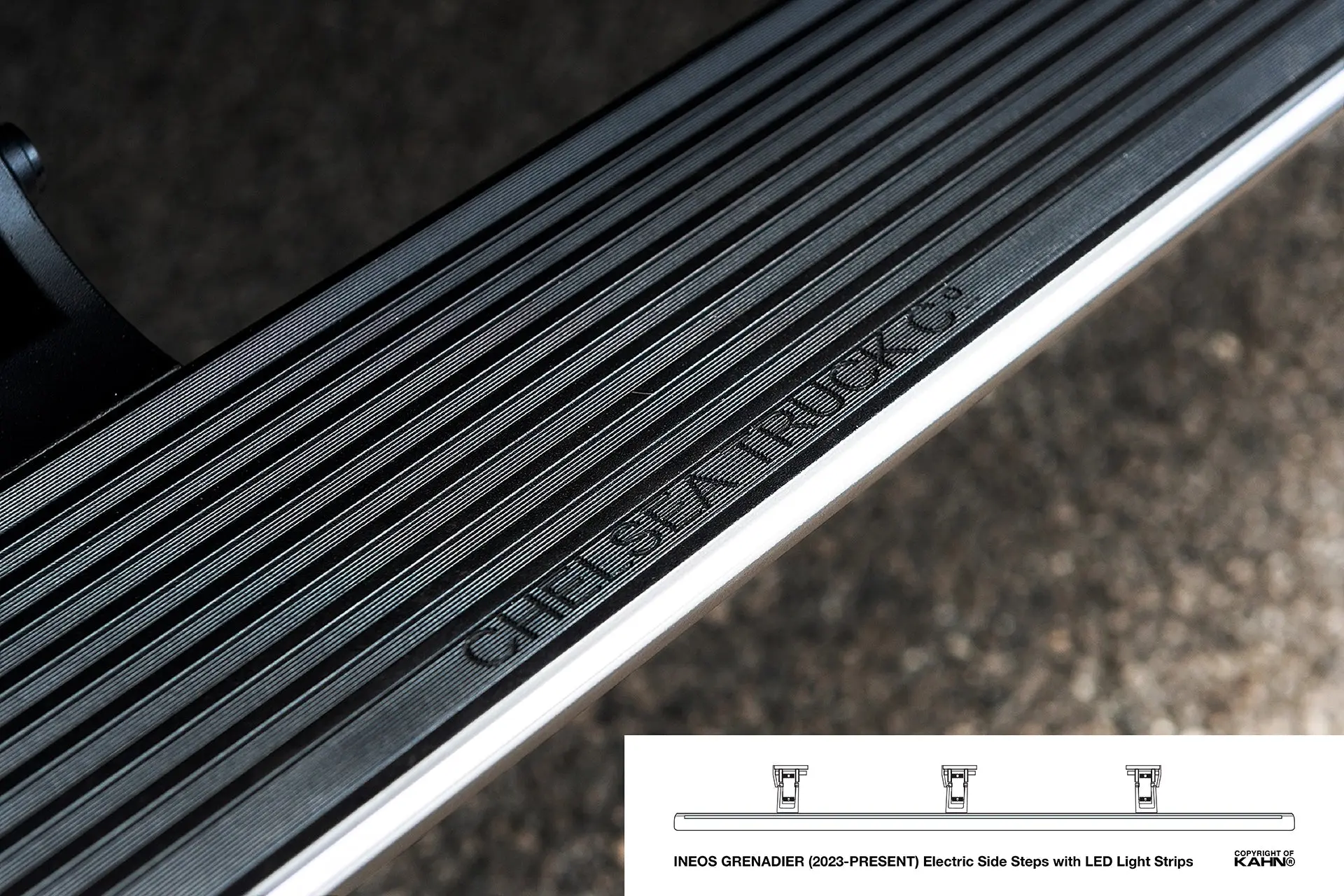 INEOS Grenadier (2023 Onwards) Electric Side Steps with LED Light Strips - Image 3