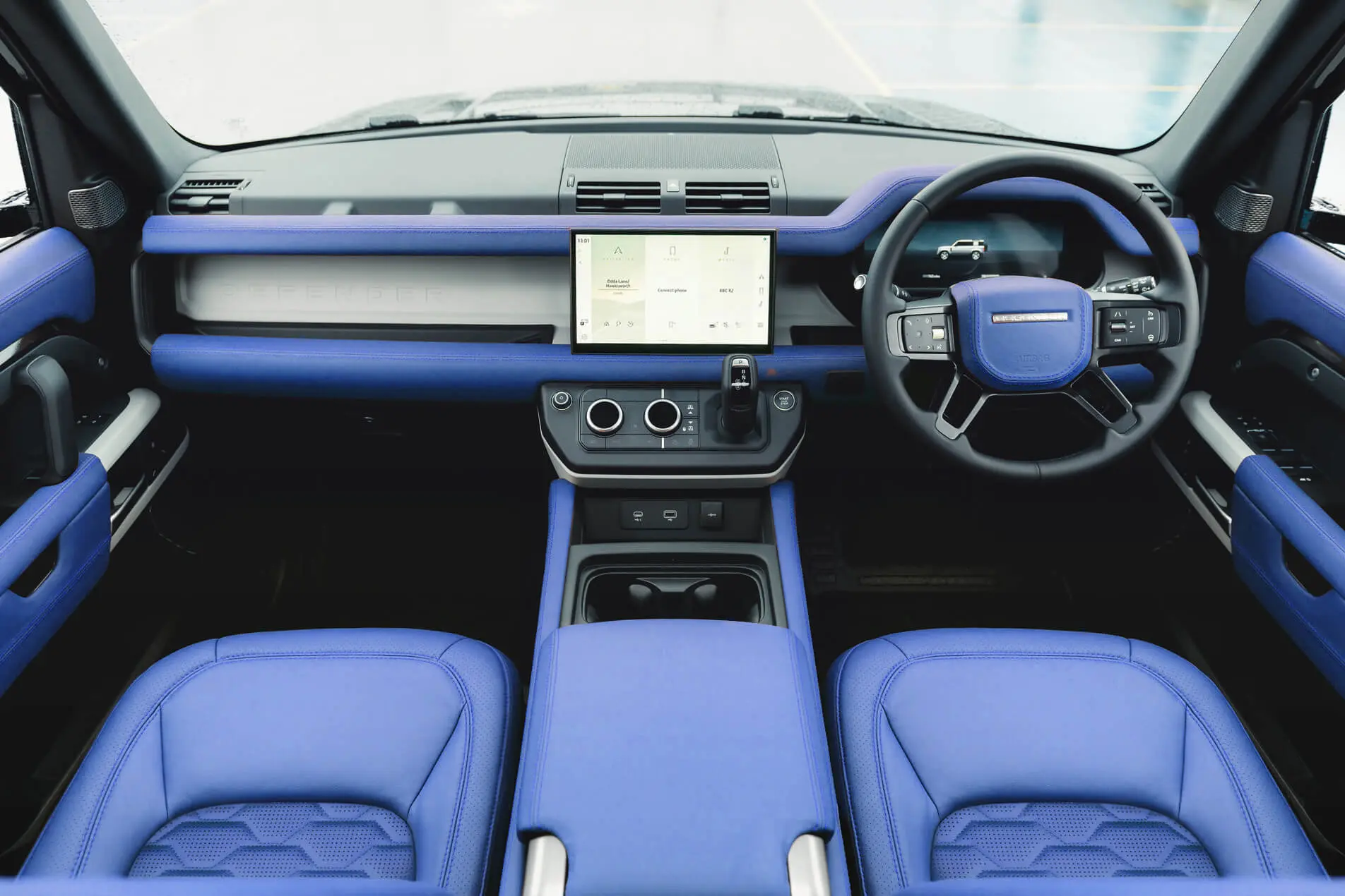 Land Rover Defender 110 Clam Shell Pattern Leather Interior - Image 6