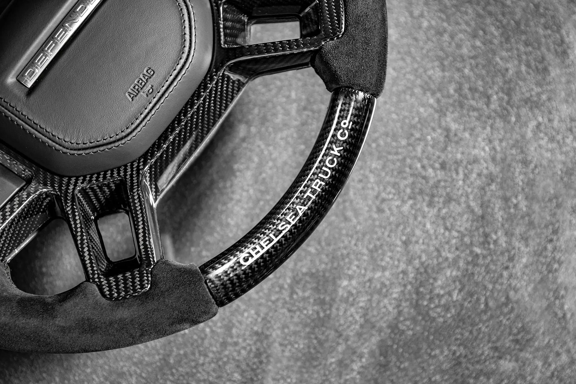 Land Rover Defender (2020 Onwards) Chelsea Truck Company Full Carbon Steering Wheel - Image 8