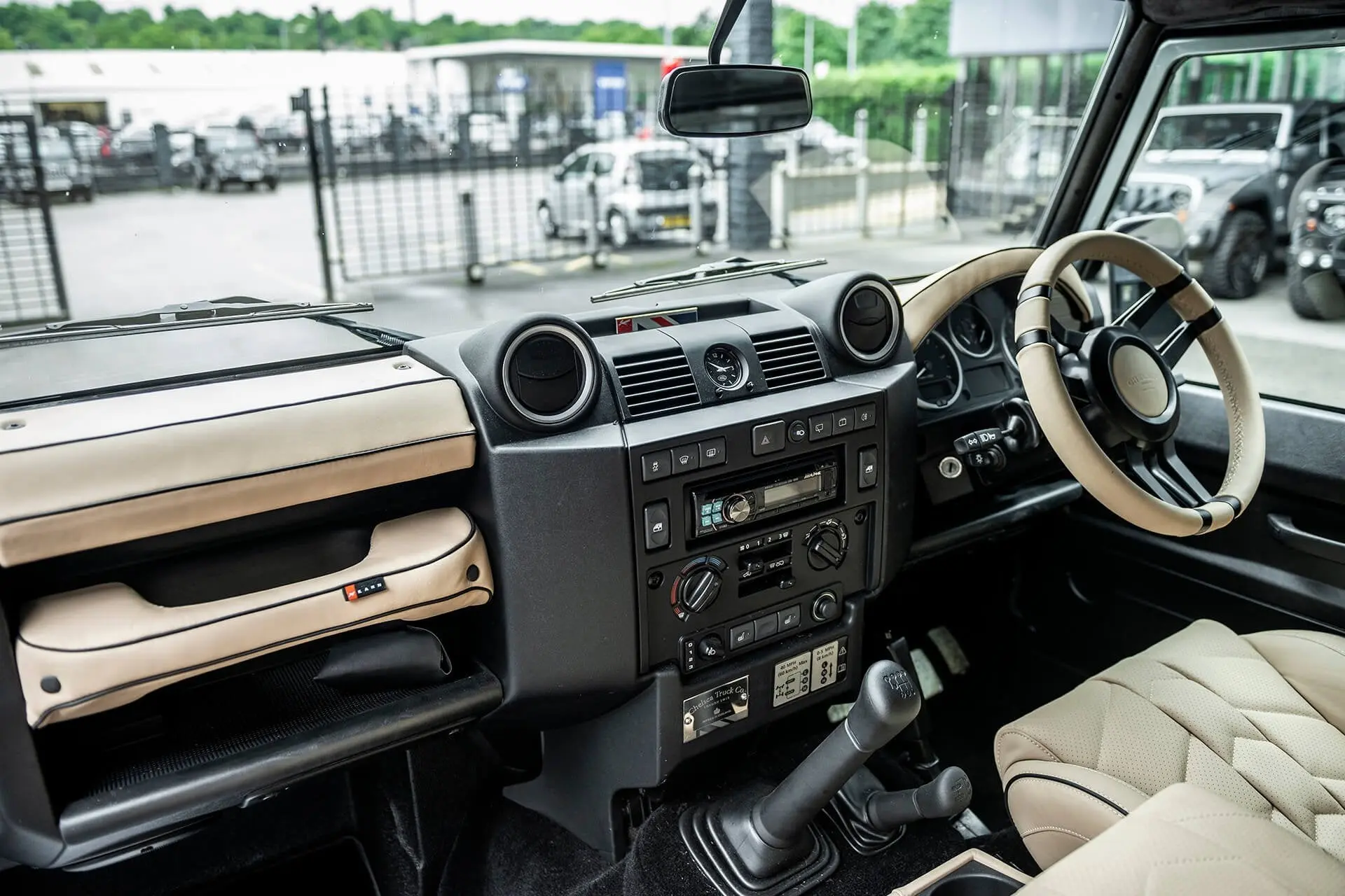 Land Rover Defender 90 (1991-2016) - Herringbone Pattern Leather Interior - Image 3