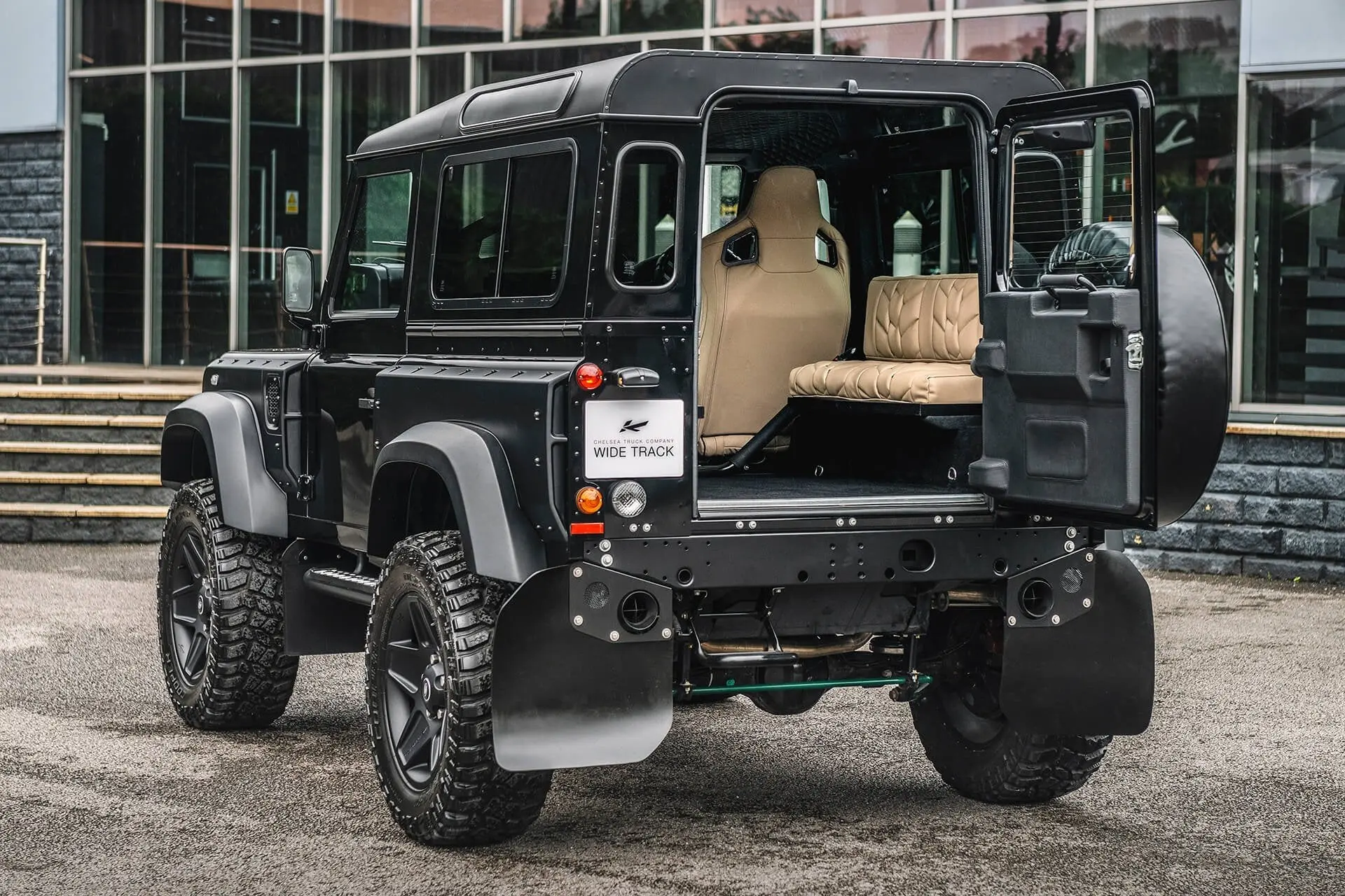 Land Rover Defender 90 (1991-2016) - Herringbone Pattern Leather Interior - Image 4