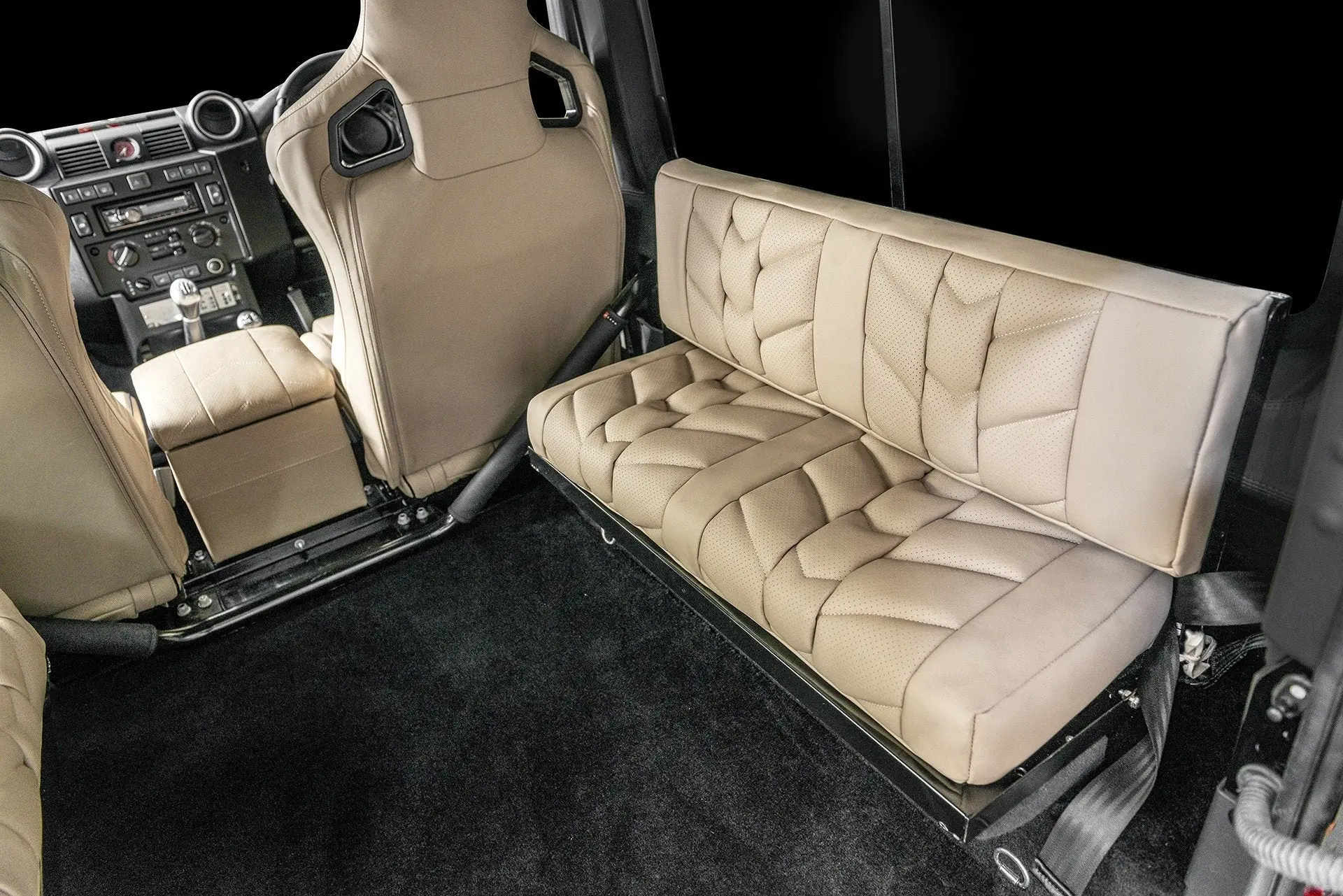 Land Rover Defender 90 (1991-2016) - Herringbone Pattern Leather Interior - Image 9