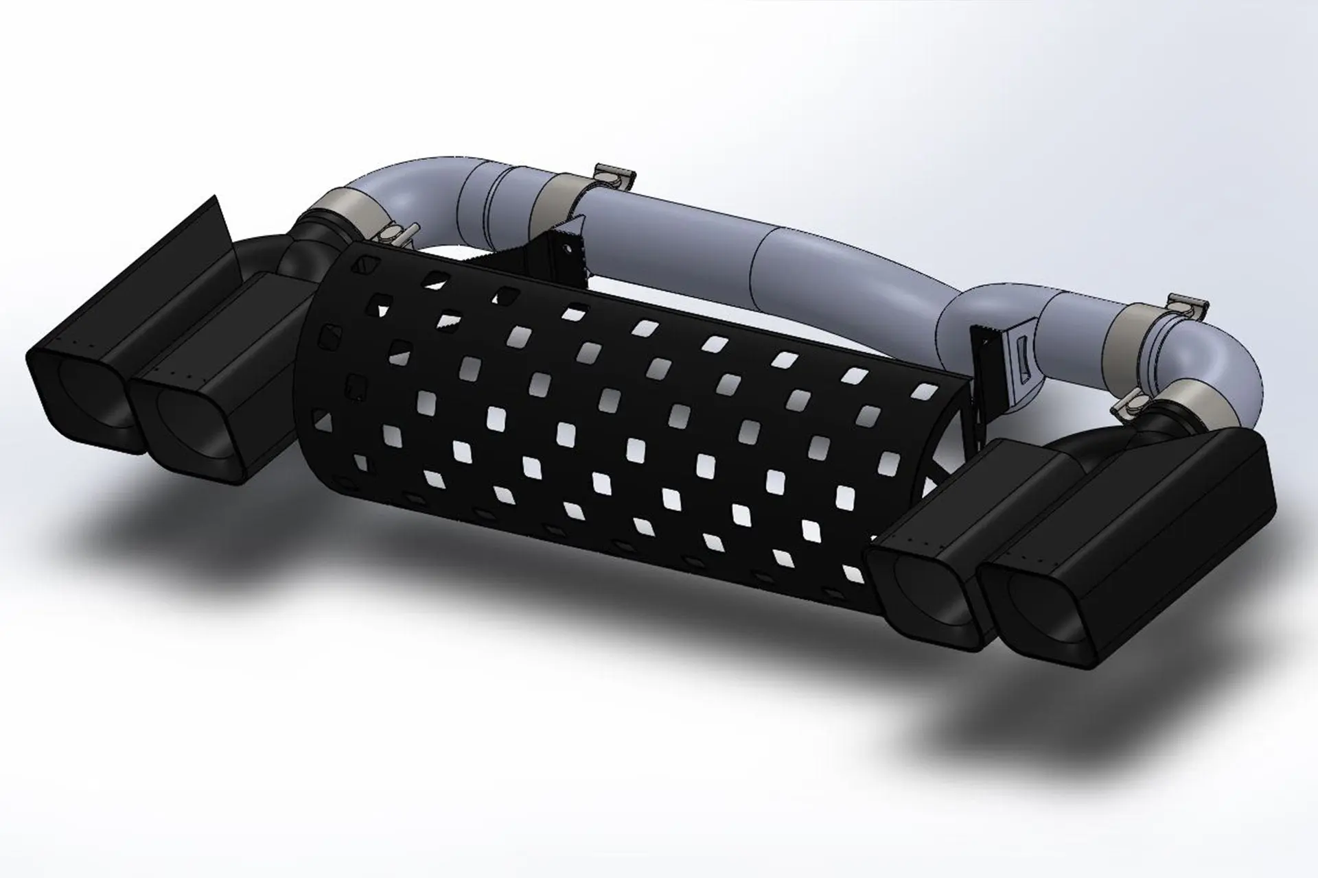 Quad Exhaust System for Land Rover Defender 90 P400 3.0 Petrol (2020 Onwards) - Image 6