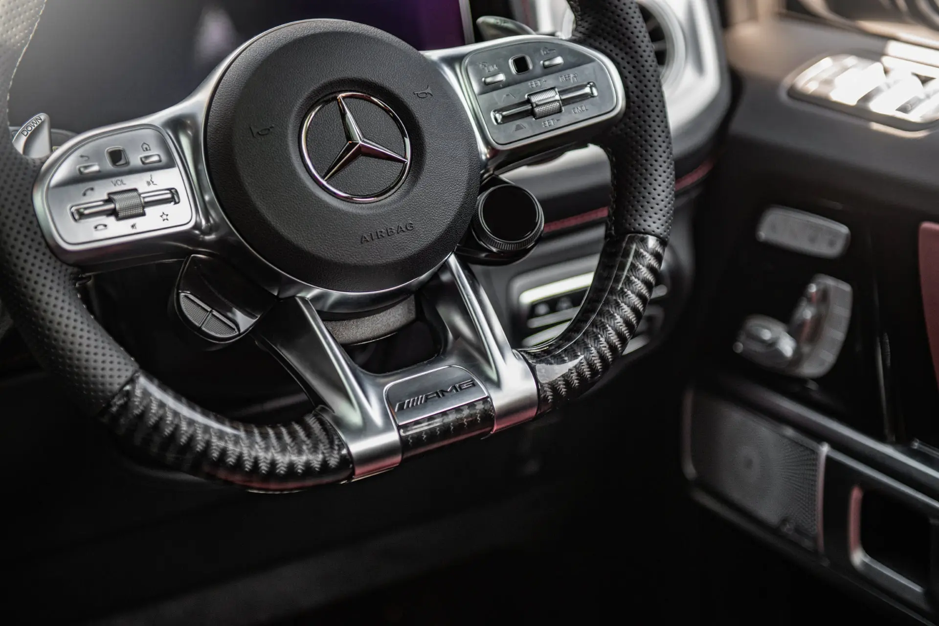 Mercedes G-Wagon G63 AMG Carbon Steering Wheel (2020 Onwards) - Image 5