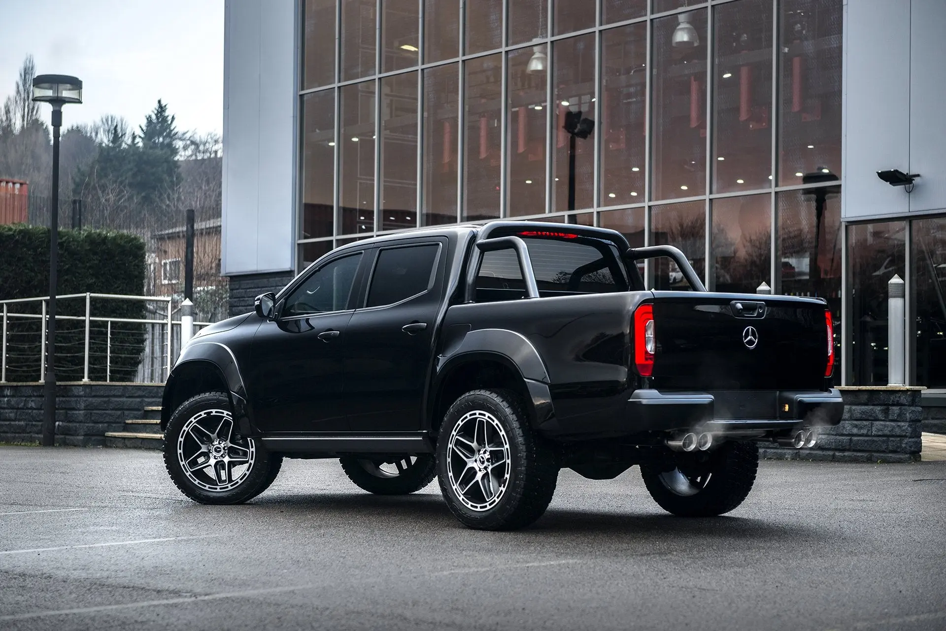 MERCEDES X-CLASS (2019 Onwards) QUAD CROSSHAIR EXHAUST SYSTEM - Image 2