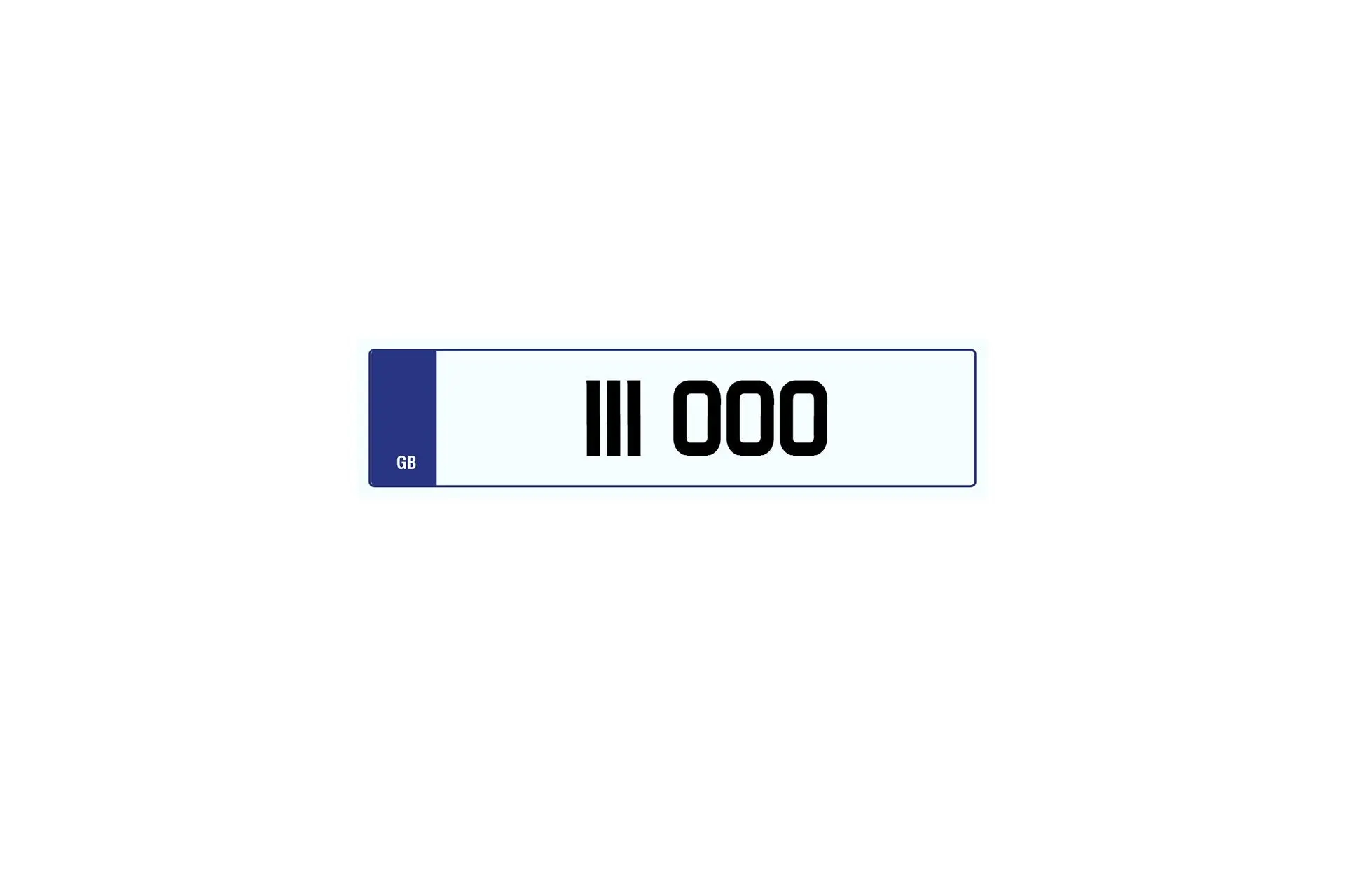 Private Plate 111 000 - Image 2